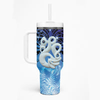 New Zealand Matariki Tumbler With Handle Aotearoa Maori New Year Manaia Galaxy Vibes LT14 - Polynesian Pride
