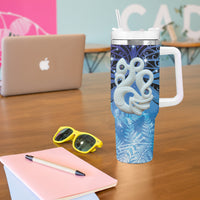 New Zealand Matariki Tumbler With Handle Aotearoa Maori New Year Manaia Galaxy Vibes LT14 - Polynesian Pride