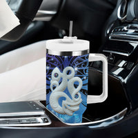 New Zealand Matariki Tumbler With Handle Aotearoa Maori New Year Manaia Galaxy Vibes LT14 - Polynesian Pride