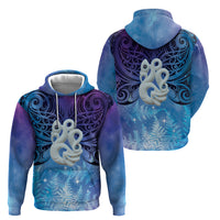 New Zealand Matariki Zip Hoodie Aotearoa Maori New Year Manaia Galaxy Vibes LT14 - Polynesian Pride