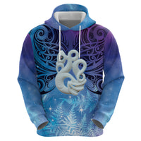 New Zealand Matariki Zip Hoodie Aotearoa Maori New Year Manaia Galaxy Vibes LT14 - Polynesian Pride
