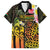 Personalised Vanuatu Independence Day Family Matching Off Shoulder Maxi Dress and Hawaiian Shirt Carving Drum Sand Drawing Turtle