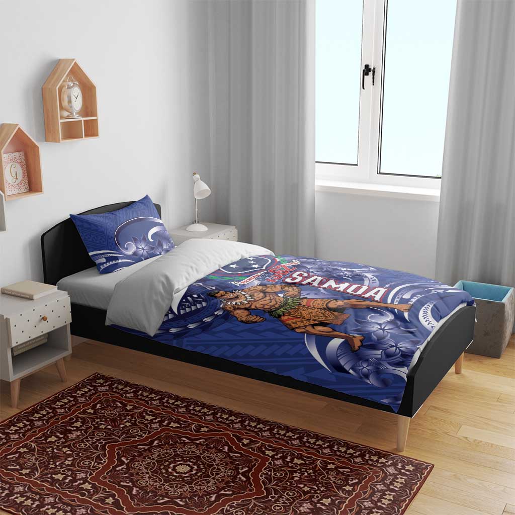 Samoa Independence Day Bedding Set 1962 Proud Samoan Warrior
