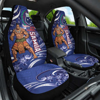 Samoa Independence Day Car Seat Cover 1962 Proud Samoan Warrior LT14 One Size Blue - Polynesian Pride