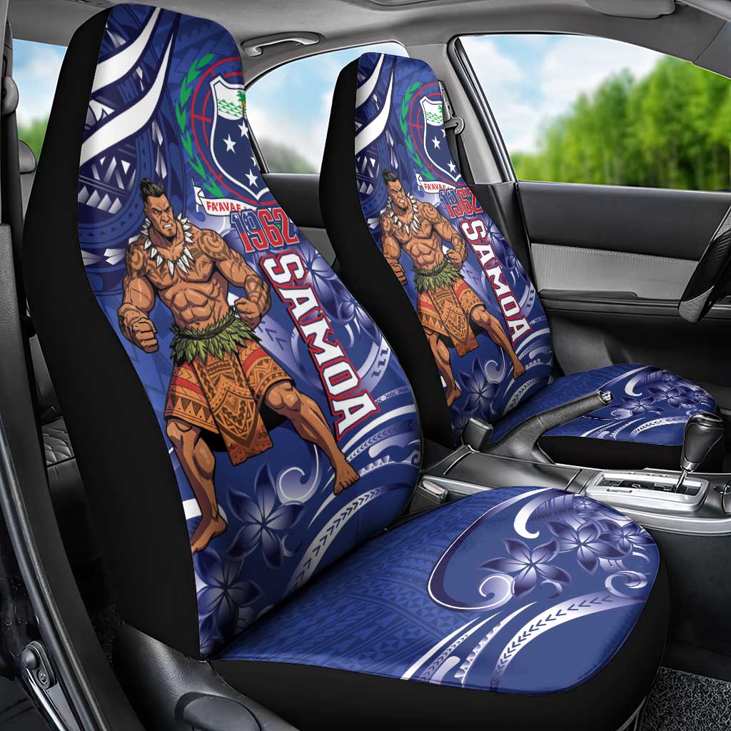 Samoa Independence Day Car Seat Cover 1962 Proud Samoan Warrior LT14 - Polynesian Pride
