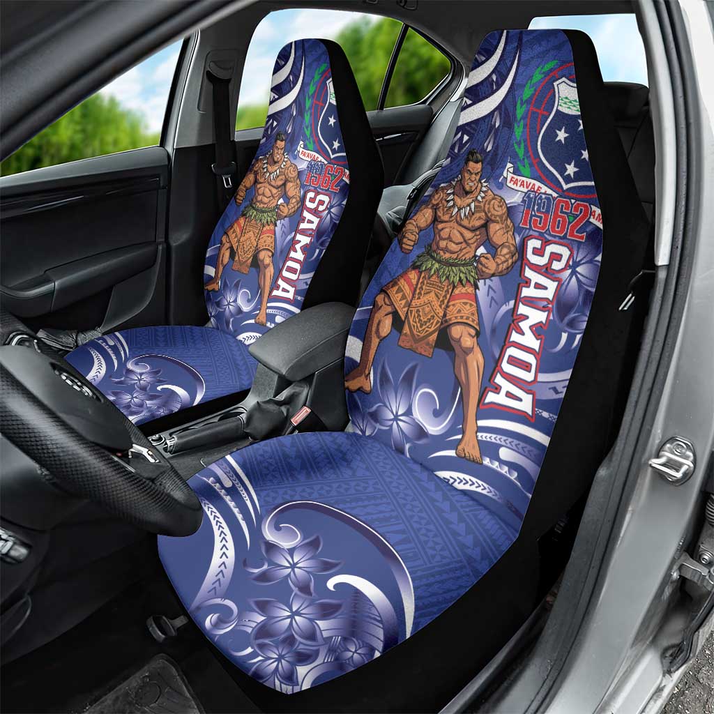 Samoa Independence Day Car Seat Cover 1962 Proud Samoan Warrior LT14 - Polynesian Pride