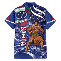 Samoa Independence Day Family Matching Off Shoulder Maxi Dress and Hawaiian Shirt 1962 Proud Samoan Warrior LT14 - Polynesian Pride