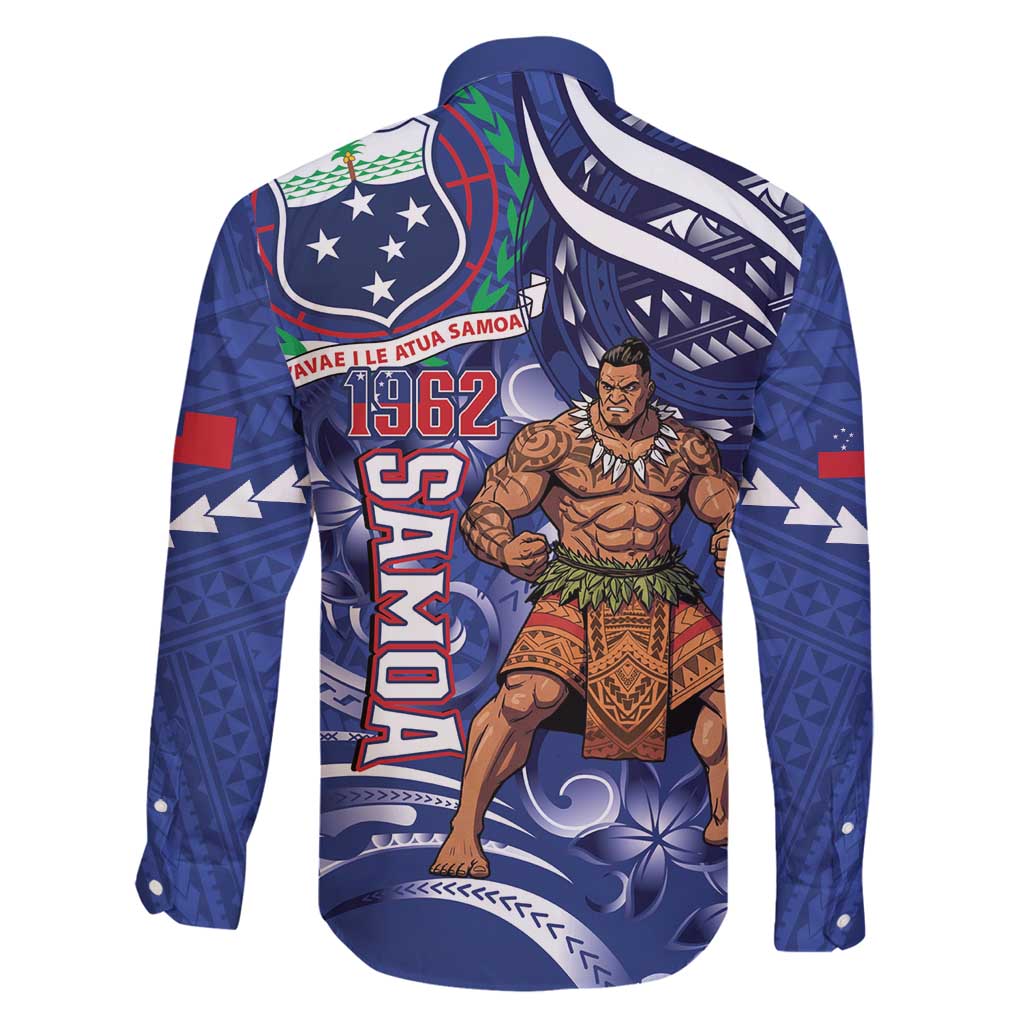 Samoa Independence Day Family Matching Off Shoulder Short Dress and Hawaiian Shirt 1962 Proud Samoan Warrior LT14 - Polynesian Pride