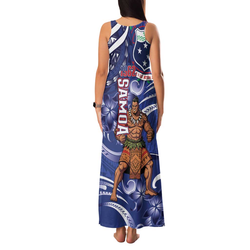 Samoa Independence Day Family Matching Tank Maxi Dress and Hawaiian Shirt 1962 Proud Samoan Warrior LT14 - Polynesian Pride