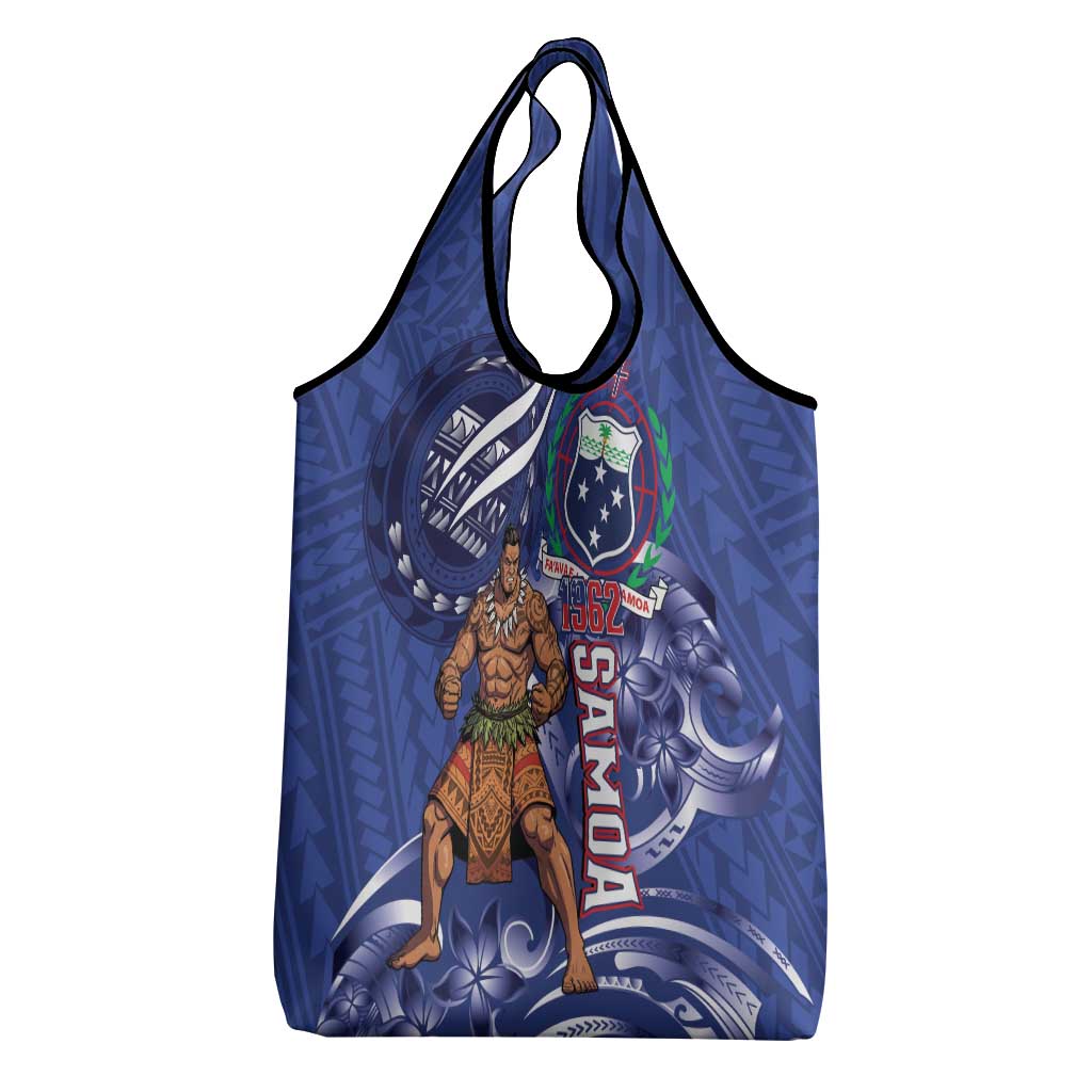 Samoa Independence Day Grocery Bag 1962 Proud Samoan Warrior