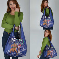 Samoa Independence Day Grocery Bag 1962 Proud Samoan Warrior