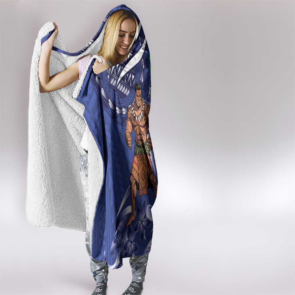 Samoa Independence Day Hooded Blanket 1962 Proud Samoan Warrior