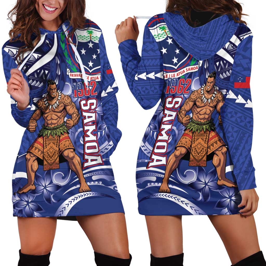 Samoa Independence Day Hoodie Dress 1962 Proud Samoan Warrior
