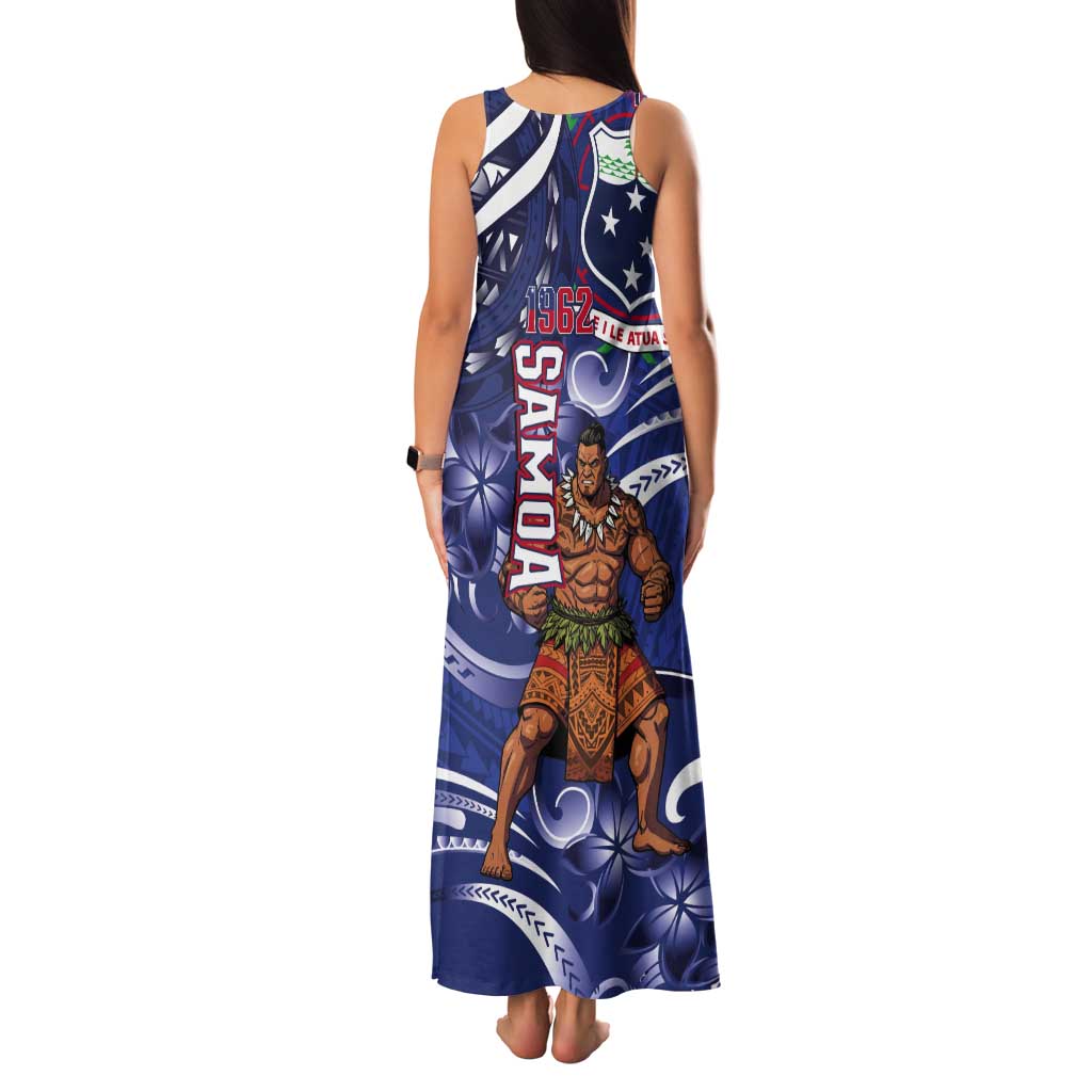 Samoa Independence Day Tank Maxi Dress 1962 Proud Samoan Warrior LT14 - Polynesian Pride