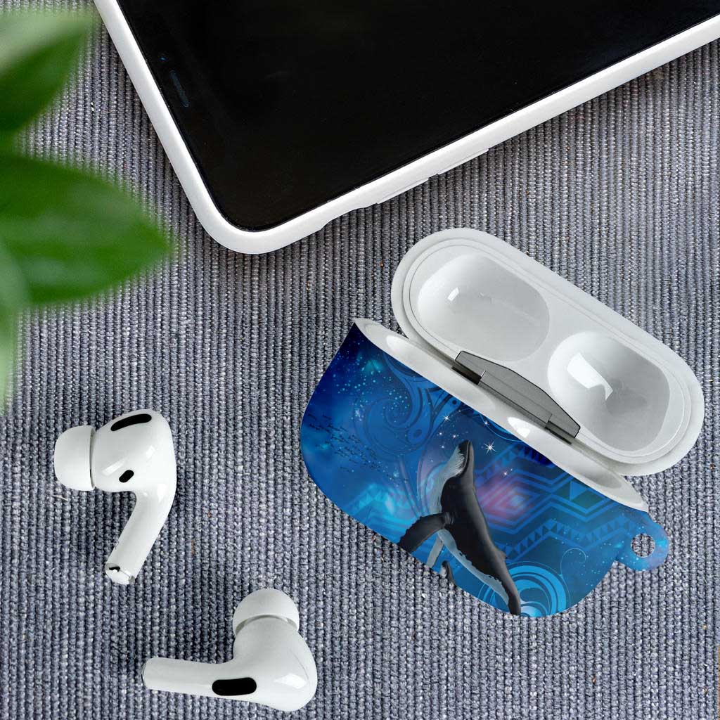 Paikea New Zealand Matariki AirPods Case Humpback Whale Taniko Motifs Ocean Vibes LT14 - Polynesian Pride
