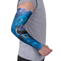Paikea New Zealand Matariki Arm Sleeves Humpback Whale Taniko Motifs Ocean Vibes LT14 - Polynesian Pride