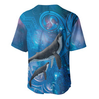 Paikea New Zealand Matariki Baseball Jersey Humpback Whale Taniko Motifs Ocean Vibes LT14 - Polynesian Pride