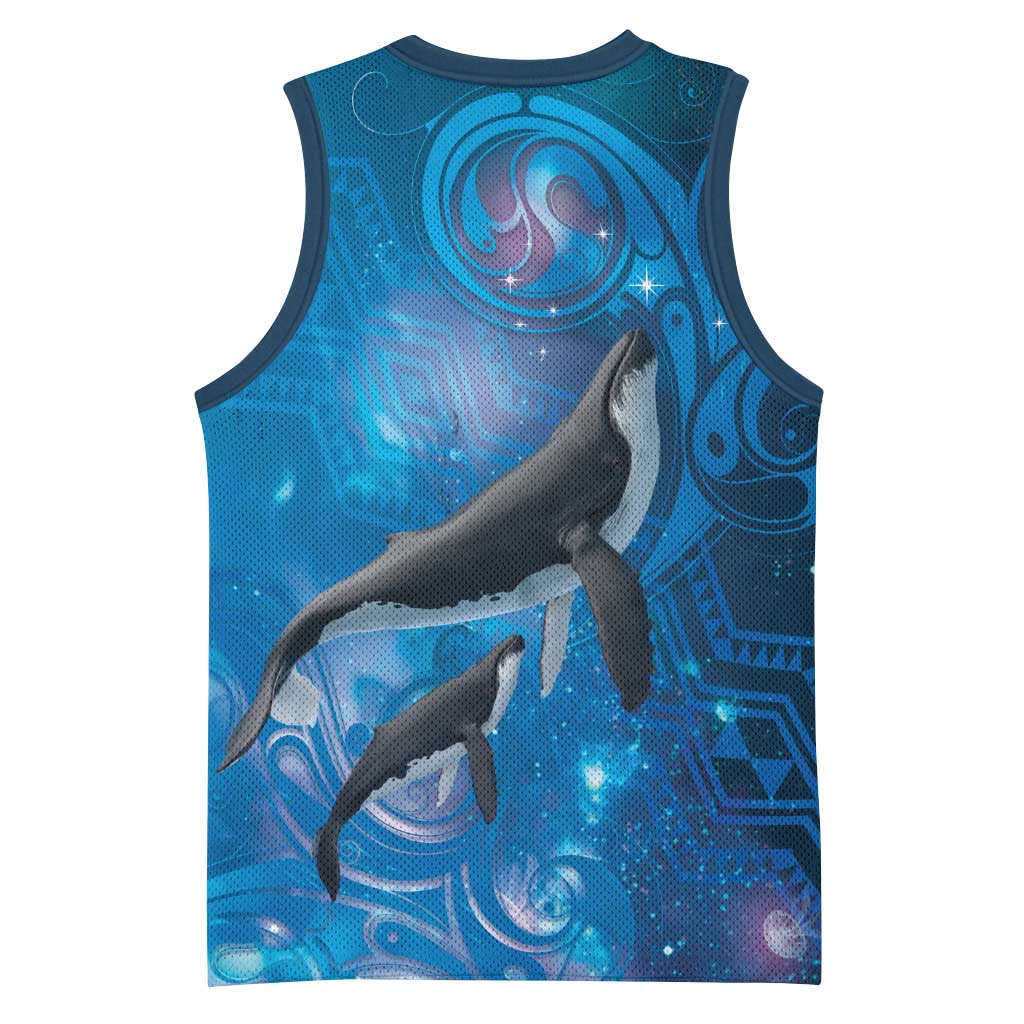 Paikea New Zealand Matariki Basketball Jersey Humpback Whale Taniko Motifs Ocean Vibes LT14 - Polynesian Pride