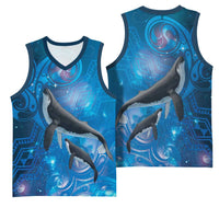 Paikea New Zealand Matariki Basketball Jersey Humpback Whale Taniko Motifs Ocean Vibes LT14 - Polynesian Pride