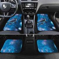 Paikea New Zealand Matariki Car Mats Humpback Whale Taniko Motifs Ocean Vibes LT14 Set 4pcs Blue - Polynesian Pride