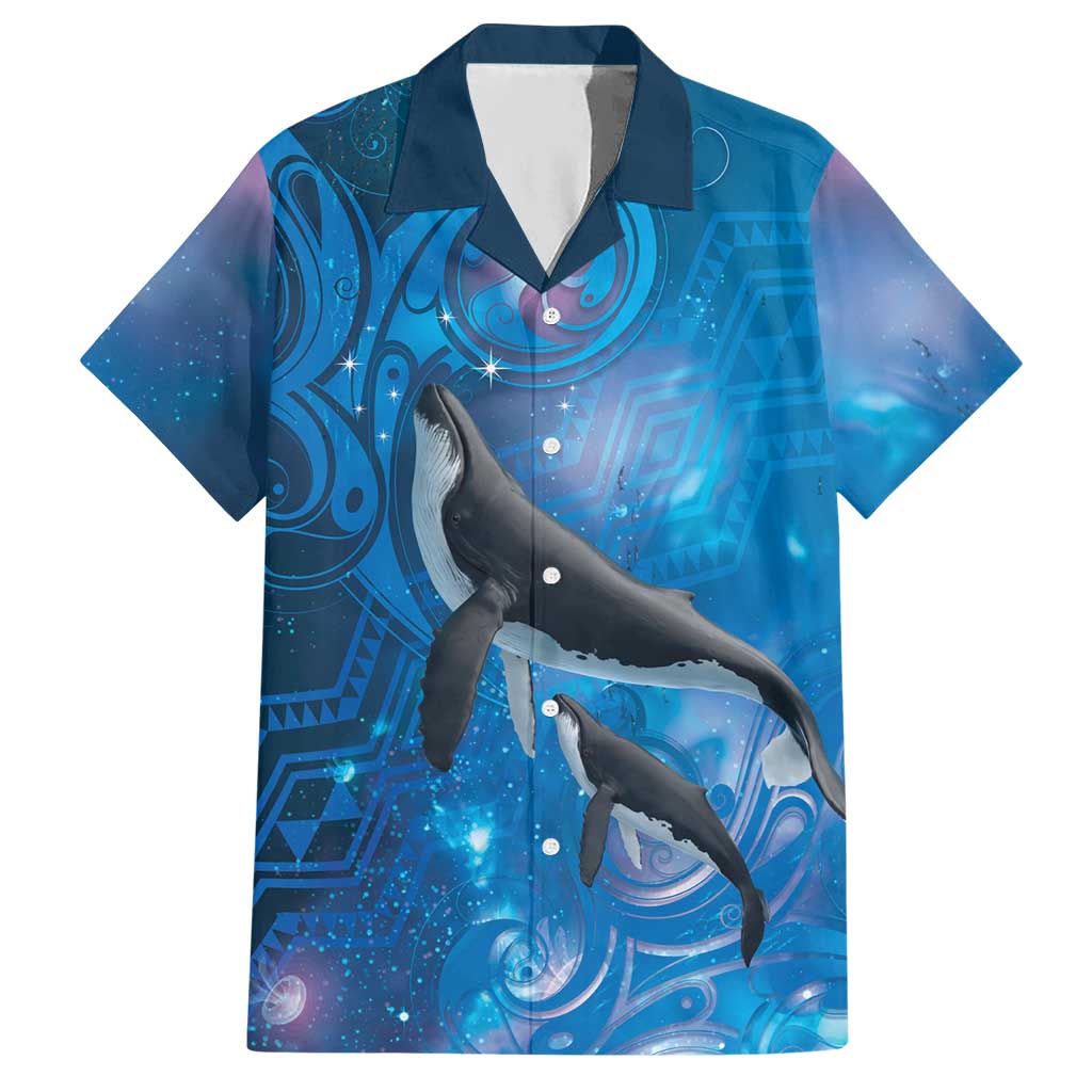 Paikea New Zealand Matariki Hawaiian Shirt Humpback Whale Taniko Motifs Ocean Vibes