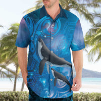 Paikea New Zealand Matariki Hawaiian Shirt Humpback Whale Taniko Motifs Ocean Vibes LT14 - Polynesian Pride