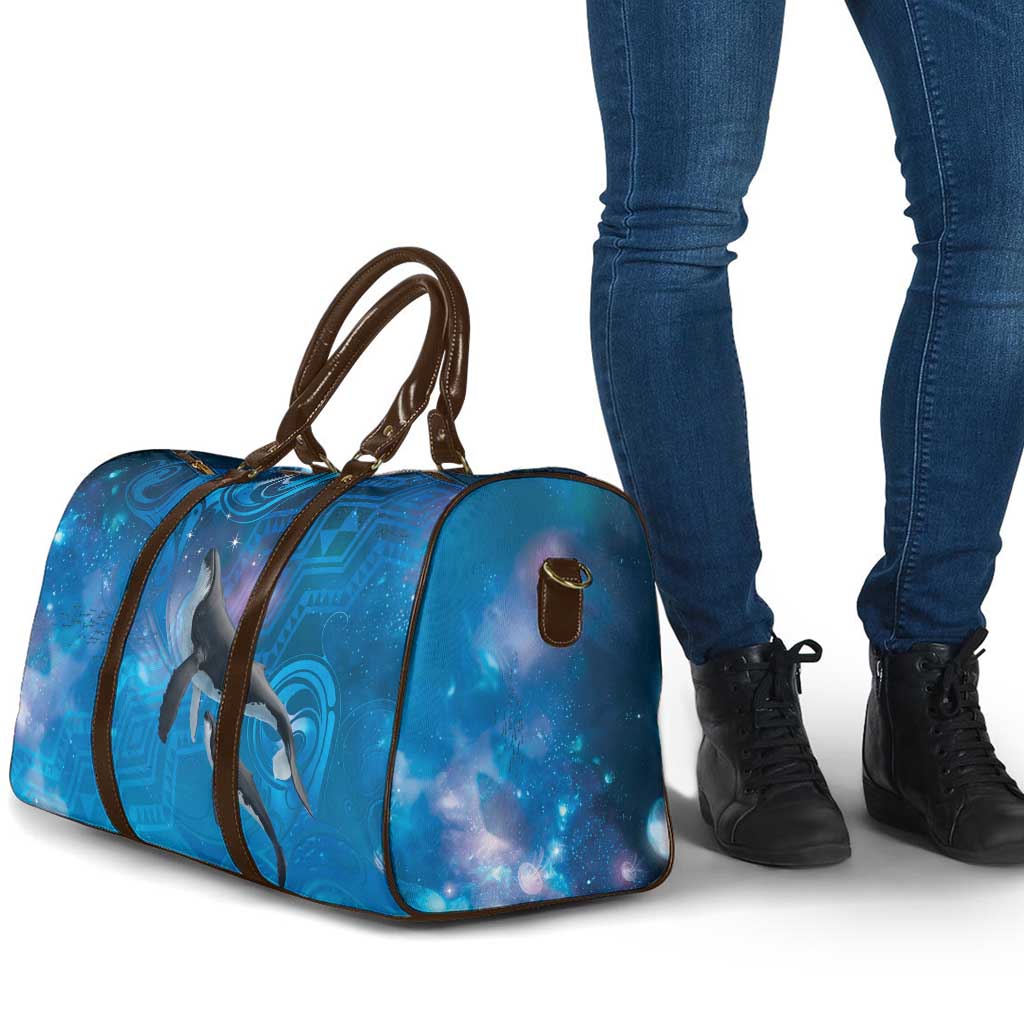 Paikea New Zealand Matariki Travel Bag Humpback Whale Taniko Motifs Ocean Vibes LT14 - Polynesian Pride