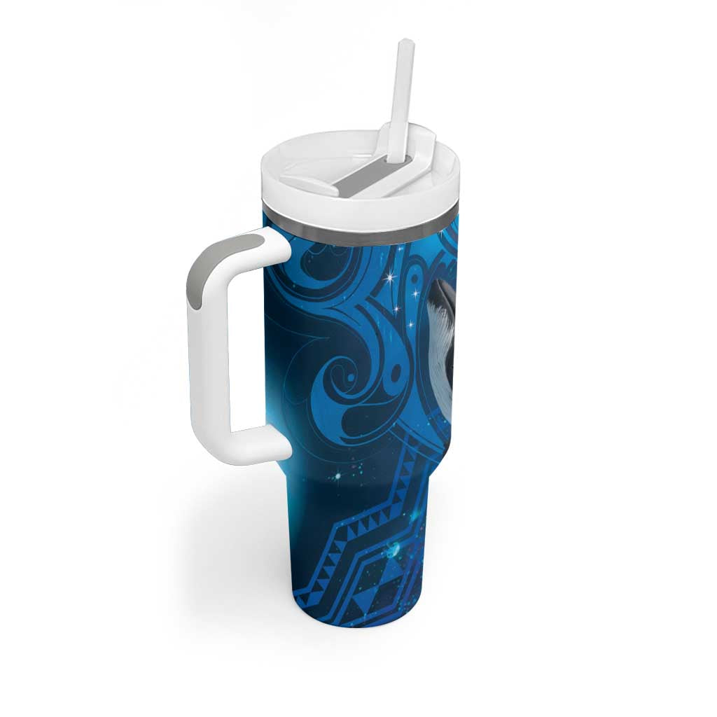 Paikea New Zealand Matariki Tumbler With Handle Humpback Whale Taniko Motifs Ocean Vibes LT14 - Polynesian Pride