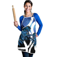 Piwakawaka New Zealand Matariki Apron Maori New Year Silver Fern Blue Galaxy LT14 - Polynesian Pride