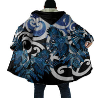 Piwakawaka New Zealand Matariki Cloak Maori New Year Silver Fern Blue Galaxy LT14 - Polynesian Pride