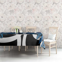 Piwakawaka New Zealand Matariki Tablecloth Maori New Year Silver Fern Blue Galaxy LT14 - Polynesian Pride