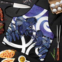 Piwakawaka New Zealand Matariki Apron Maori New Year Silver Fern Purple Galaxy LT14 Purple - Polynesian Pride