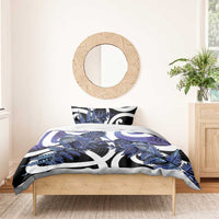 Piwakawaka New Zealand Matariki Bedding Set Maori New Year Silver Fern Purple Galaxy LT14 - Polynesian Pride