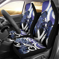 Piwakawaka New Zealand Matariki Car Seat Cover Maori New Year Silver Fern Purple Galaxy LT14 - Polynesian Pride