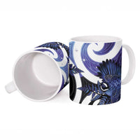 Piwakawaka New Zealand Matariki Ceramic Mug Maori New Year Silver Fern Purple Galaxy LT14 - Polynesian Pride
