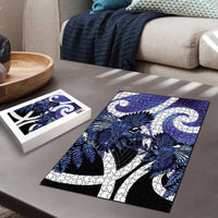 Piwakawaka New Zealand Matariki Puzzle Maori New Year Silver Fern Purple Galaxy LT14 - Polynesian Pride
