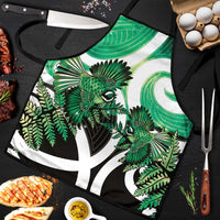 Piwakawaka New Zealand Matariki Apron Maori New Year Silver Fern Green Galaxy LT14 Green - Polynesian Pride