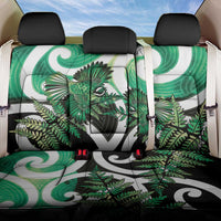 Piwakawaka New Zealand Matariki Back Car Seat Cover Maori New Year Silver Fern Green Galaxy LT14 One Size Green - Polynesian Pride