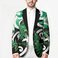 Piwakawaka New Zealand Matariki Blazer Maori New Year Silver Fern Green Galaxy LT14 - Polynesian Pride