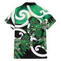 Piwakawaka New Zealand Matariki Hawaiian Shirt Maori New Year Silver Fern Green Galaxy LT14 - Polynesian Pride