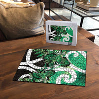 Piwakawaka New Zealand Matariki Puzzle Maori New Year Silver Fern Green Galaxy LT14 - Polynesian Pride