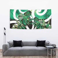 Piwakawaka New Zealand Matariki Tapestry Maori New Year Silver Fern Green Galaxy LT14 - Polynesian Pride