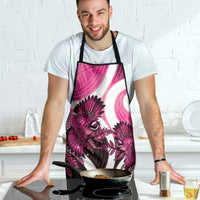 Piwakawaka New Zealand Matariki Apron Maori New Year Silver Fern Pink Galaxy LT14 - Polynesian Pride