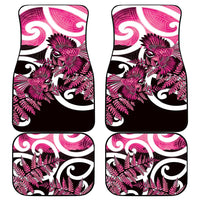 Piwakawaka New Zealand Matariki Car Mats Maori New Year Silver Fern Pink Galaxy LT14 - Polynesian Pride