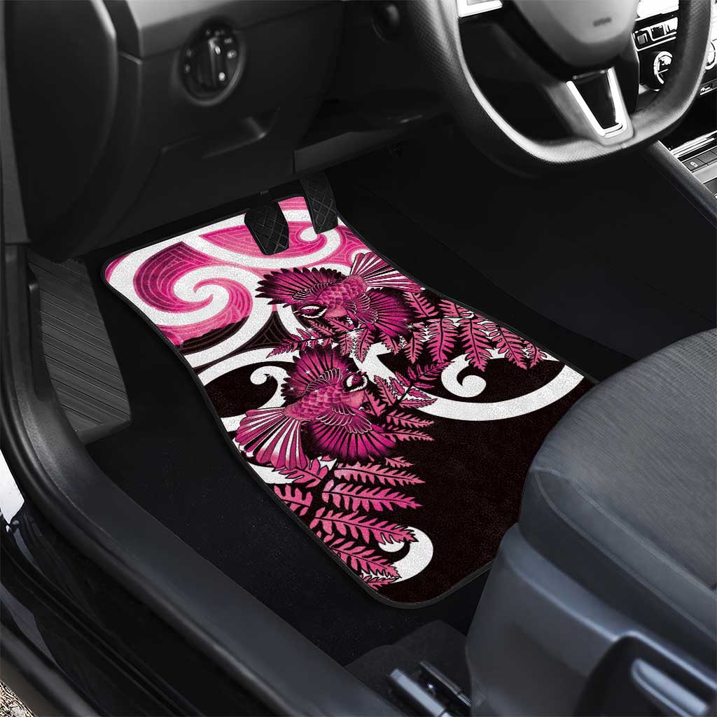 Piwakawaka New Zealand Matariki Car Mats Maori New Year Silver Fern Pink Galaxy LT14 - Polynesian Pride