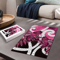 Piwakawaka New Zealand Matariki Puzzle Maori New Year Silver Fern Pink Galaxy LT14 - Polynesian Pride