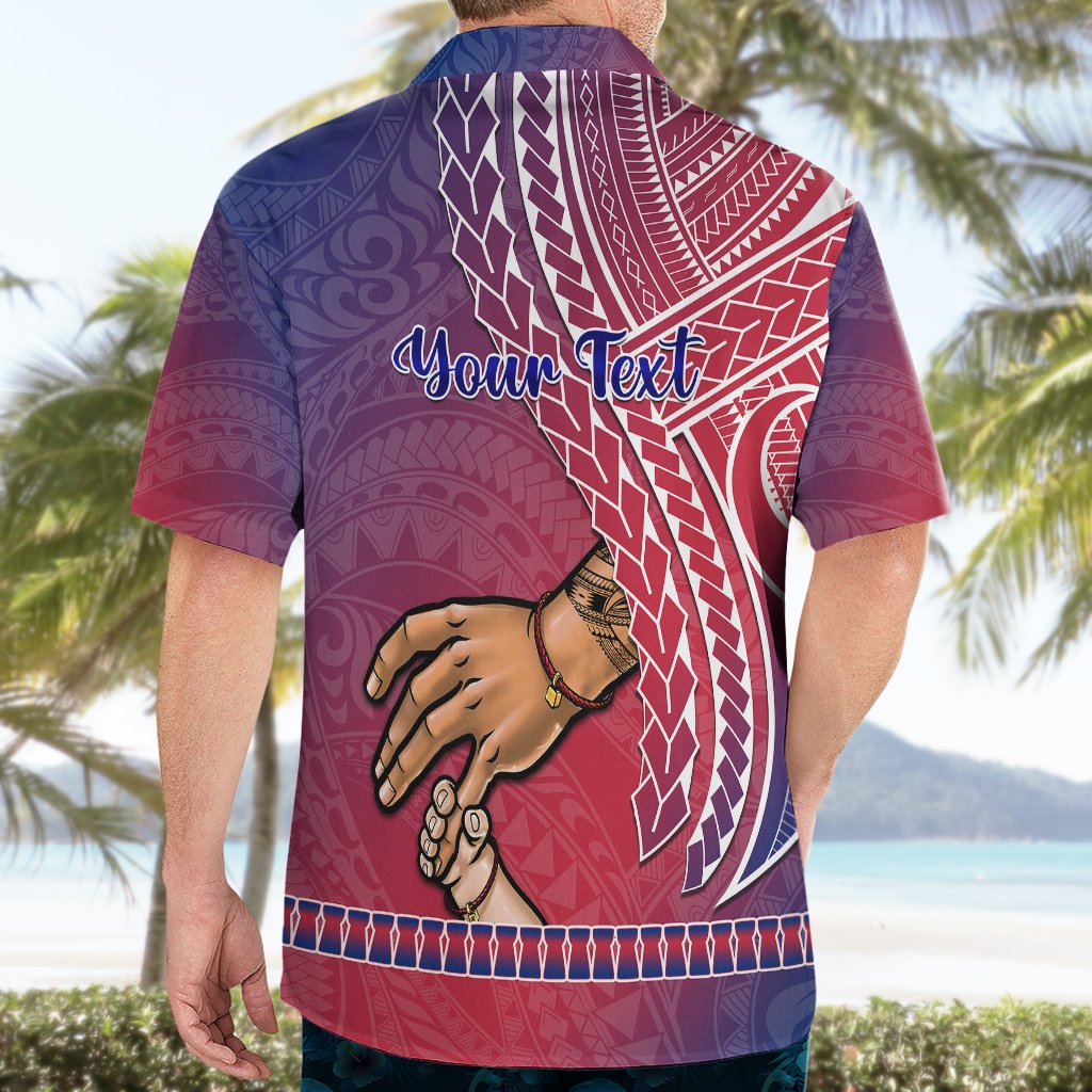 Personalised Father Day Guam Hawaiian Shirt I Love You Dad Guaman Latte Stone LT14 - Polynesian Pride