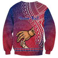 Personalised Father Day Guam Sweatshirt I Love You Dad Guaman Latte Stone LT14 - Polynesian Pride