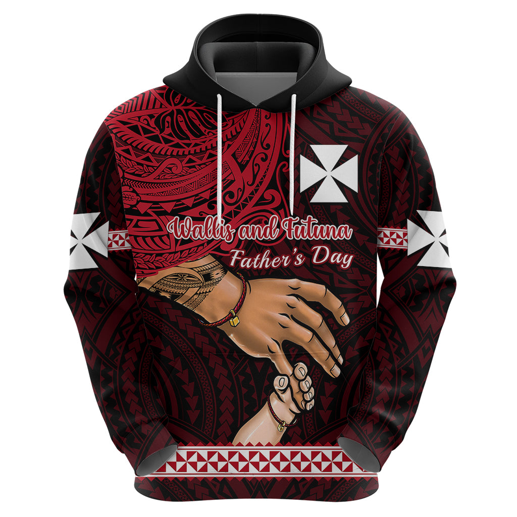 Custom Father Day Wallis and Futuna Hoodie I Love You Dad LT14 - Polynesian Pride