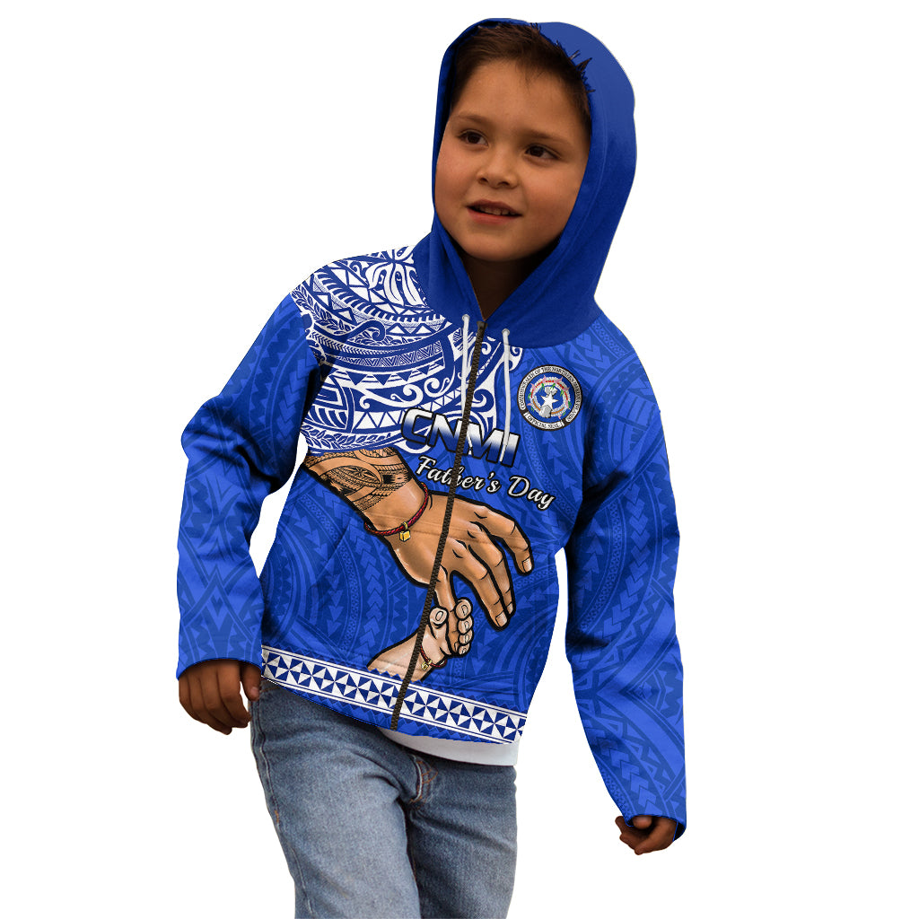 Polynesian Pride Father Day Northern Mariana Islands Kid Hoodie CNMI I Love You Dad LT14 - Polynesian Pride